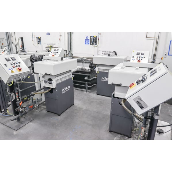Rosler R 180/530 Vibratory Finishing Sub Cell 1 - Course Finishing