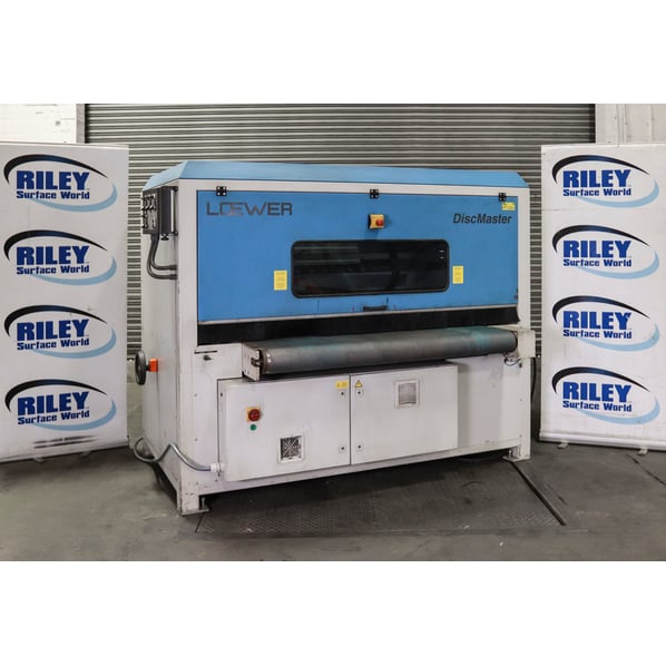 Loewer Discmaster 4TD Metal Sheet Deburring and Edge Rounding Machine.
