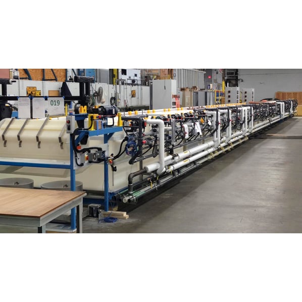 Technic 48" x 18"Ø Automated, Modular, Barrel Plating Line - 35 Stations