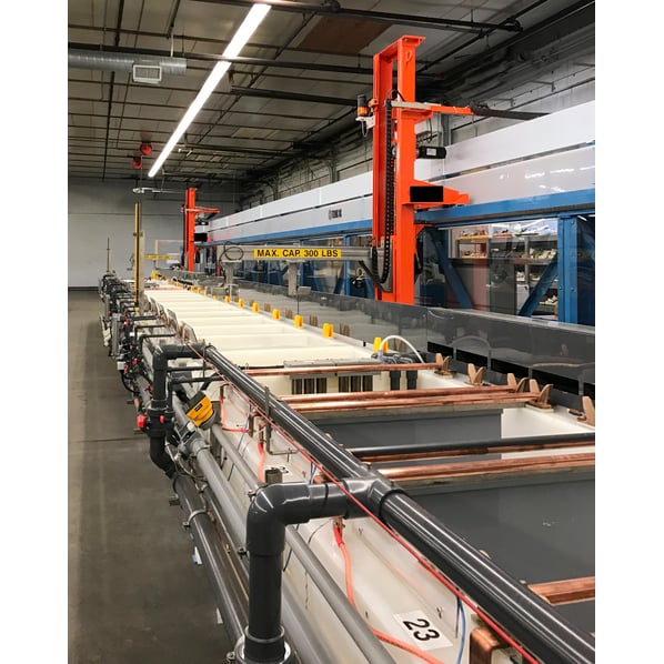 Technic 24 x 12Ø Automated, Modular, Barrel Plating Line - 28 Stations