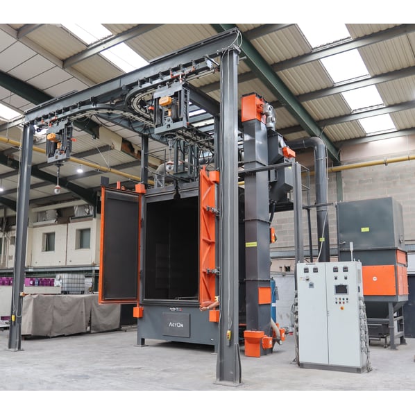 Acton ASHB 25X20 Spinner Hanger Shot Blasting Machine