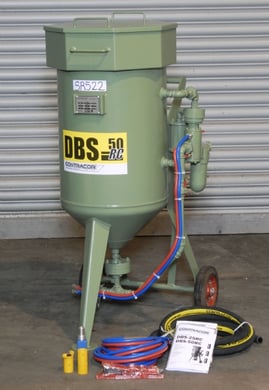 pressure blast dbs fed cabinets package shot blasting
