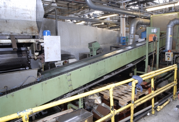 Rosler Flighted Transfer Conveyor