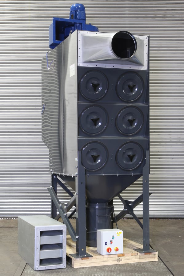 DFRPC 3-12 Reverse Pulse Downdraft Dust Extractor