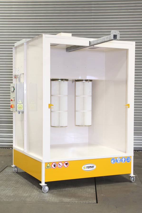 KPZ-3 Closed Face Manual Powder Coating Spray Booth