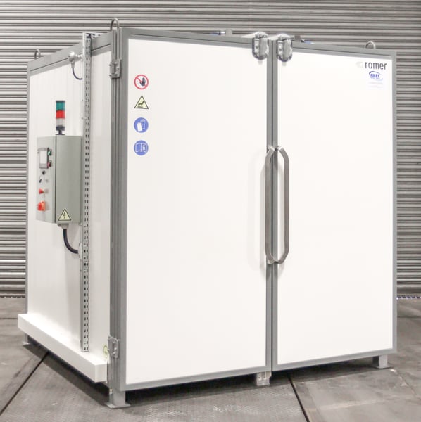 Romer 225°C Convection Industrial Oven Range (1.5m x 1.5m x 1.5m model shown)