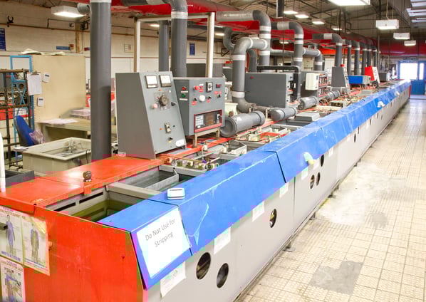 33 Station Manual Electroplating Line. Copper, Nickel, Gold & Tin Inc. Full Post & Pre-Treatment