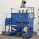 Powered Adjustable Height Fettling Bench with Lighting and Dust Extraction.