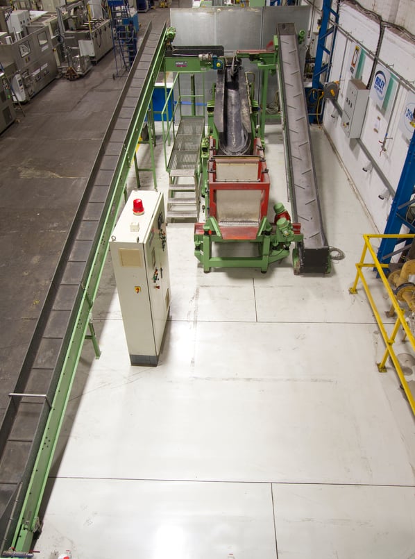 Rosler Vibratory Finishing Continuous Flow Linear Installation