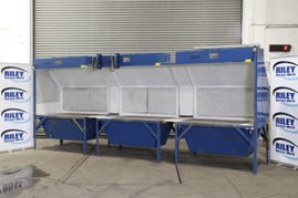 Lakestyle Down Draft Extraction Bench shown with EA1831L/H side and EA1833 R/H side (NOW BOTH SOLD)