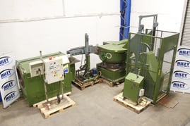 Walther Trowal Vibro Installation cw Tipper Loader, 600L vibro bowl, magnetic separator & dryer