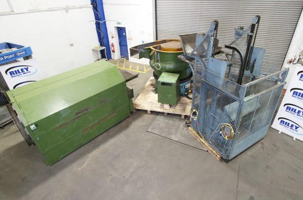 Walther Trowal Vibro Installation cw Tipper Loader, CA 650 vibro bowl, & dryer