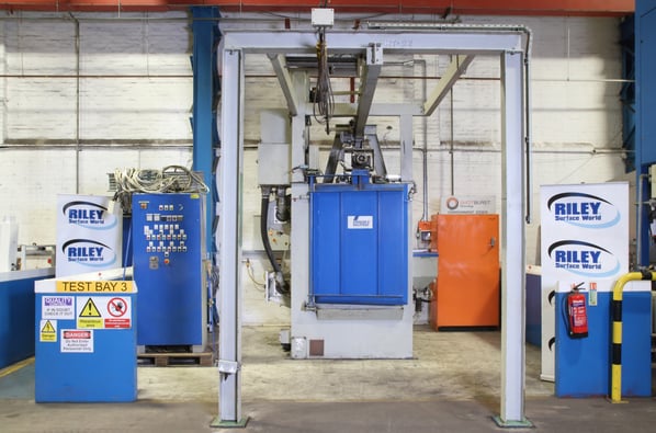 Spencer Halstead USF Semi-Automatic Airless Twin Wheel Hook Type Shot Blasting Machine